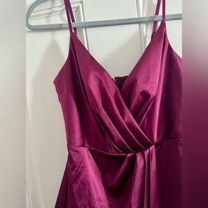 Wine/burgundy midi formal dress, NWT.